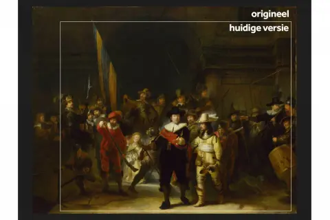 Rembrandt's Nachtwacht: een levendige groep schutters in actie. De vraag is: hoe lang heeft Rembrandt over de Nachtwacht gedaan?