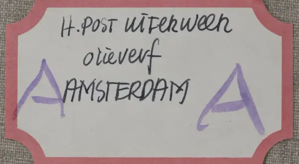 H. Post Uiterweer, brieven uit Amsterdam.