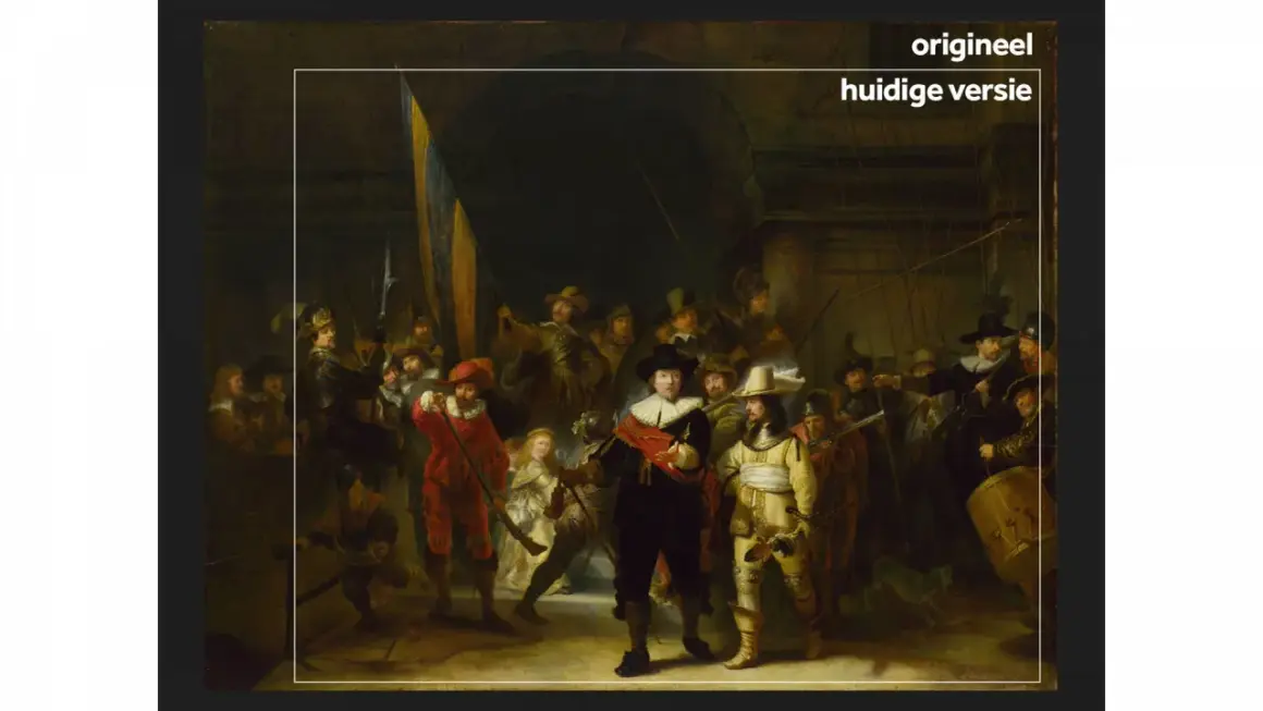 Rembrandt's Nachtwacht: een levendige groep schutters in actie. De vraag is: hoe lang heeft Rembrandt over de Nachtwacht gedaan?
