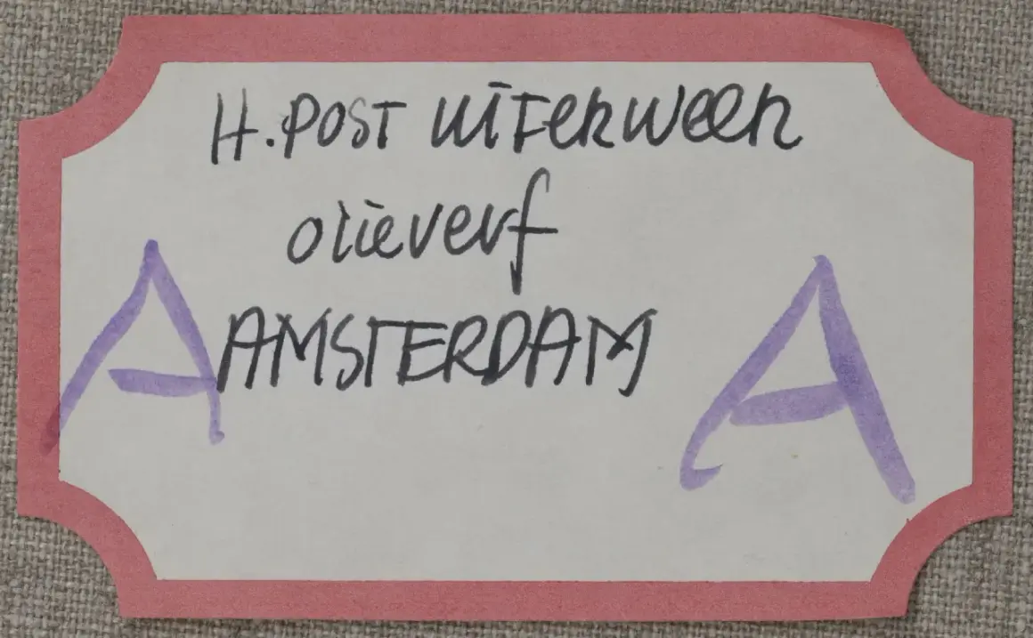 H. Post Uiterweer, brieven uit Amsterdam.