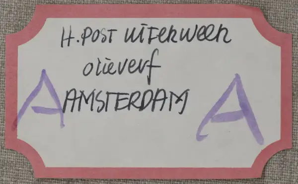 H. Post Uiterweer, brieven uit Amsterdam.